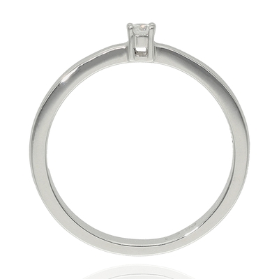 Fehér arany gyűrű 52-es méret (B51489)